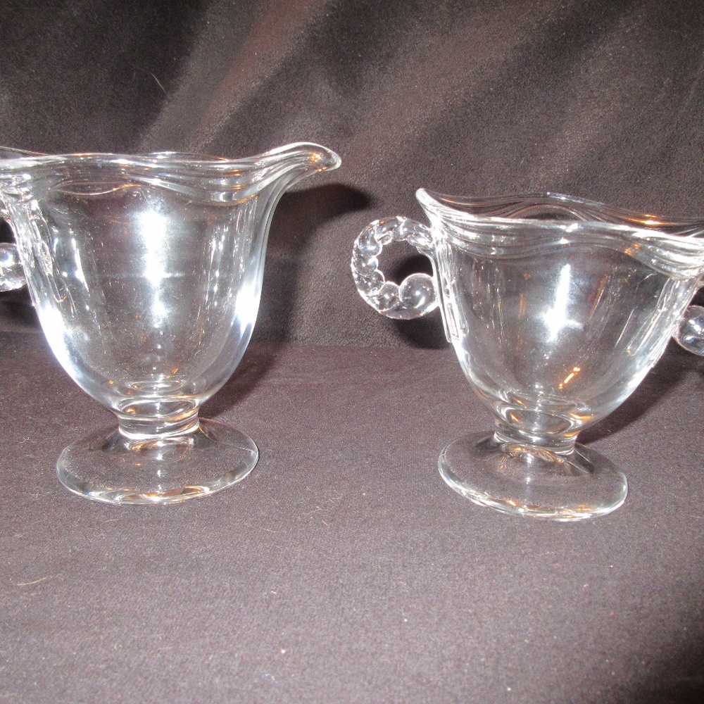 Vintage Fostoria Coronet 2560 Cream/Sugar Set